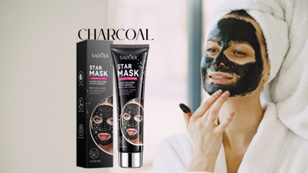 Collagen Charcoal Starry Sky Star Peel off Face Mask for Acne Oil Control Anti-Wrinkle Glittering Clear 100ml - Image 2