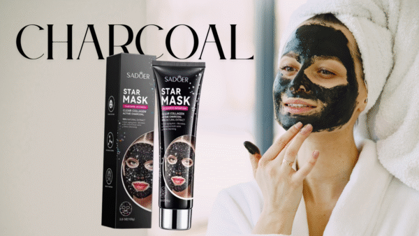 Collagen Charcoal Starry Sky Star Peel off Face Mask for Acne Oil Control Anti-Wrinkle Glittering Clear 100ml - Image 3
