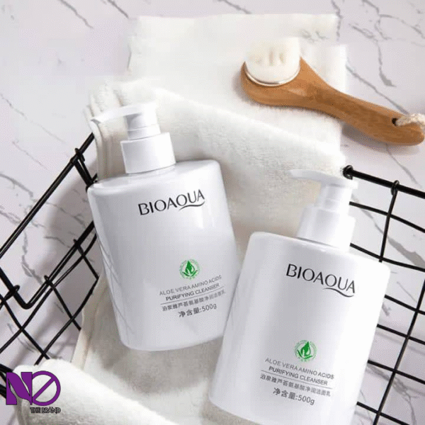 Amino Acid Facial Cleanser 500g Girls Moisturizing Oil Control Moisturizing Aloe Facial Cleanser Men - Image 2