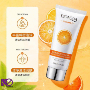 BIOAQUA Organic Skin Care Collagen Amino Acid Cleaning Pores Foam Vitamin C Face Wash Facial Cleanser 3 Days Whitening Face Wash