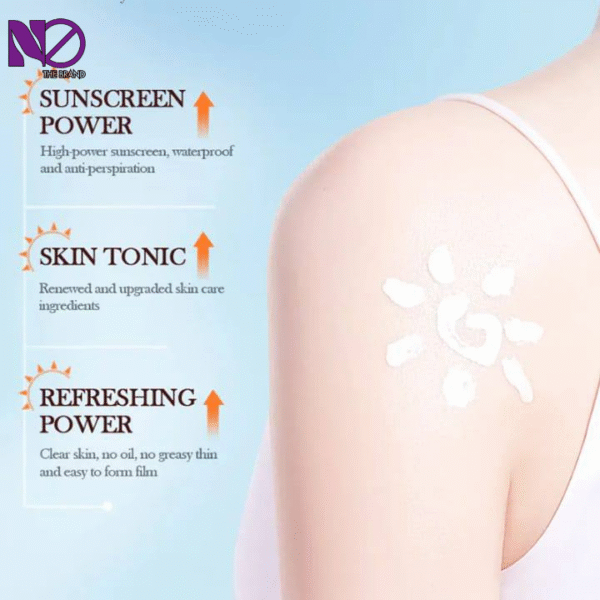 SPF60+ Gold Collagen Mineral Cream Sunscreen - Image 2