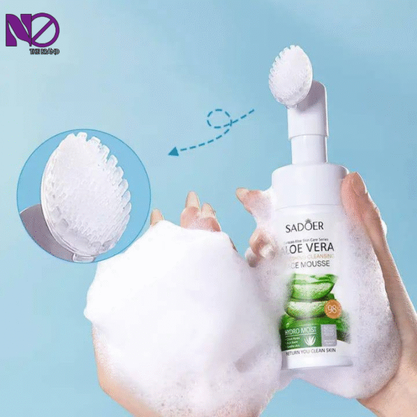 SADOER Organic Cleansing Mousse BHA Salicylic Acid Acne Clear OEM 4 in 1 Face Wash Facial Deep Foam Cleanser - Image 2