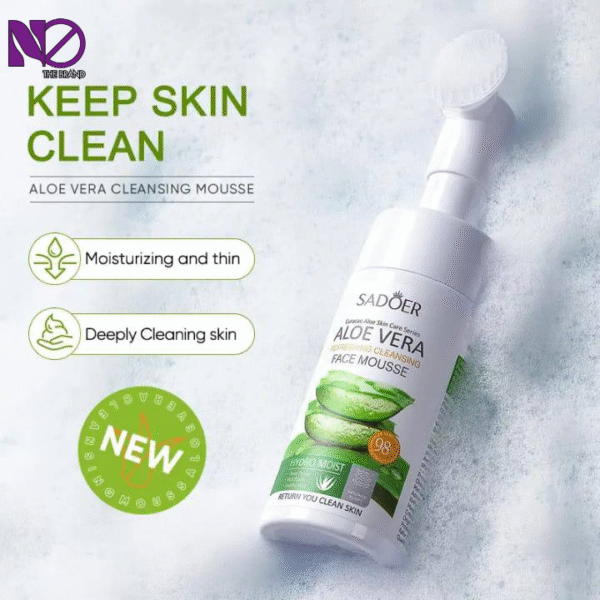 SADOER Organic Cleansing Mousse BHA Salicylic Acid Acne Clear OEM 4 in 1 Face Wash Facial Deep Foam Cleanser - Image 3