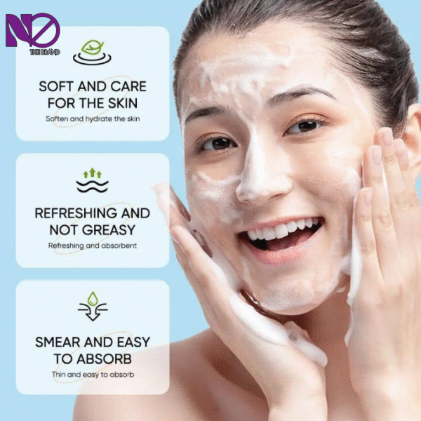 SADOER Organic Cleansing Mousse BHA Salicylic Acid Acne Clear OEM 4 in 1 Face Wash Facial Deep Foam Cleanser - Image 4