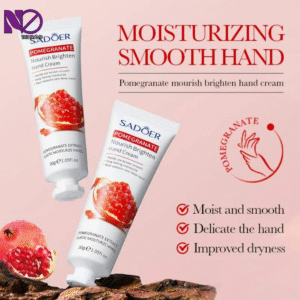OEM SADOER Private Label Pomegranate Whitening Hand Cream Moisturizes Hydrates and Prevents Dry Cracking