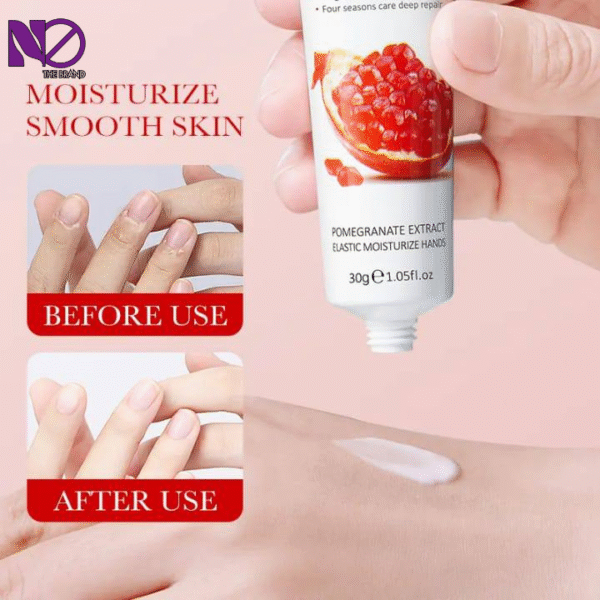 OEM SADOER Private Label Pomegranate Whitening Hand Cream Moisturizes Hydrates and Prevents Dry Cracking - Image 2