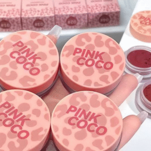 PINKCOCO Dual-Purpose Velvet High-Color Natural Lip Mud Blush Stick Silky Makeup Cream Small Velvet Pink Jar Lip Mud