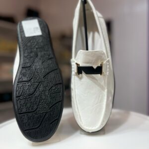White Micro leather shoes