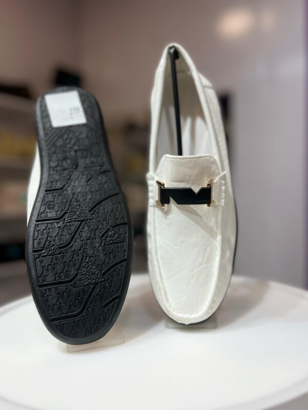 White Micro leather shoes